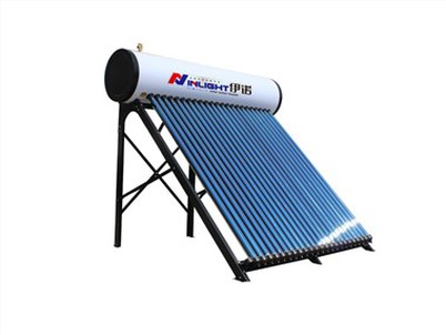 옥상에 태양열 온수기